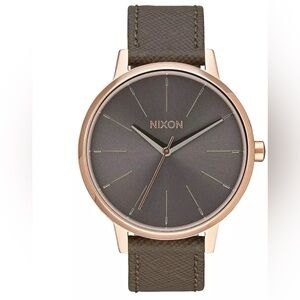 Nixon The Kensington Leather Watch women’s